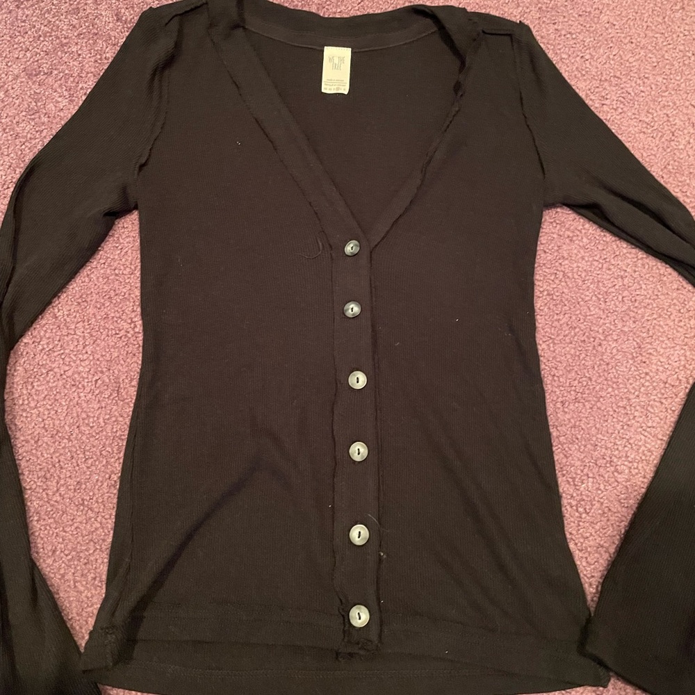 Black cardigan
